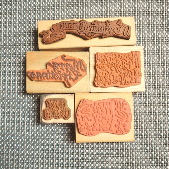 VTG Christmas Stamps Happy New Year - Picture 2 of 3